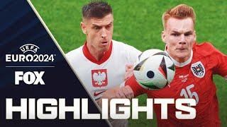 Poland vs. Austria Highlights | UEFA Euro 2024