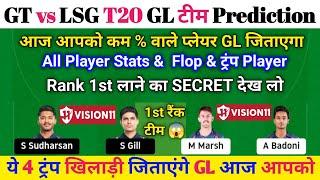 gt vs lsg, gt vs lsg dream11 prediction, gt vs Isg dream11 team, gt vs lsg dream11, gt vs lsg 2025