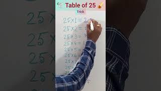 Table of 25