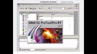 SIMATIC ProTool Configuration Examples (Overview & Address monitoring).