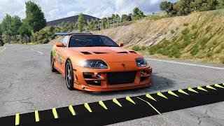 Massive Spike Strip Pileup Car Crashes #139 – BeamNG Drive | CrashBoomPunk