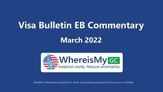 March 2022 Visa Bulletin Commentary