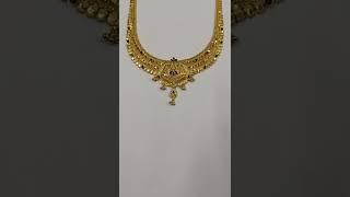 latest model gold jewellery necklace