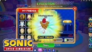 Making 6 Star Holiday Shadow Fast Friend - Sonic Speed Simulator