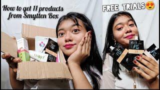 Free Smytten haul | How to Get 11 free Trials From Smytten | Makeup Lover - Rishika