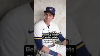 Beer Guy Meets Christian Yelich #shorts