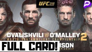 UFC 316 Predictions Dvalishvili vs O'Malley 2 Full Card Betting Breakdown
