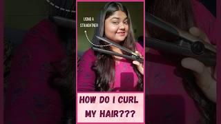 How do I curl my hair ? #trending #ytshorts #viralshort #curlyhair #tips #tutorial #selflove #india