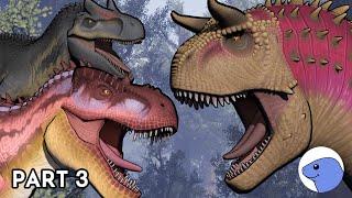 Disney's Carnotaurus vs Tarbosaurus and Allosaurus | Animation (Part 3)