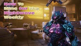 Warframe - How to Mine for Nightwave Weekly in Orb Vallis - Venus Miner