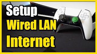 How to Setup Wired LAN Internet on PS5 Console (Switch from wifi to LAN)