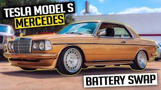 Huge Tesla Swapped Mercedes Battery Upgrade! - EV 300CD Benz Conversion