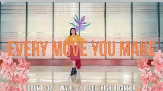 Every Move You Make Line dance || José Miguel Belloque Vane (NL) & Alison Johnstone (AUS)
