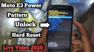 Moto E3 Power Remove Pattern Lock ( Hard Reset ) New Video 2020