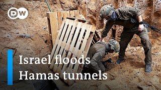 Israeli military confirms flooding of Hamas tunnels in Gaza | DW News