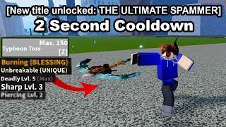 I Used a 2 Second cooldown Sword...In Roblox Blox Fruits.