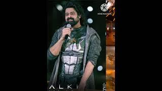 Rebel Star Prabhas Latest Visuals with his Bujji in KALKI MOVIE TRAILER LAUNCH