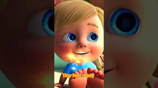 Wiggle Your Toe | Fun Animated Kids Song | Happy Feet Song  #shorts