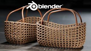 Blender Tutorial: Woven Basket EASY