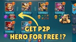 Lords mobile - Get Free P2P hero || LMQINEMPEROR Collab