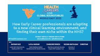 Early Career professionals Panel Live at Health Careers Live!