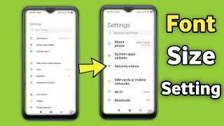 Phone Ka Text Size Kaise Bada Kare | How increase Text Size | Font Size Android Phone