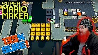135% POSITIVE! - Super Mario Maker - Super Expert with Oshikorosu.