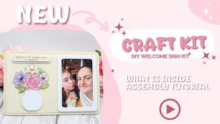 Craft Subscription Box |  Create calm with our Adult Craft Kit | June Subscription Box Assembly