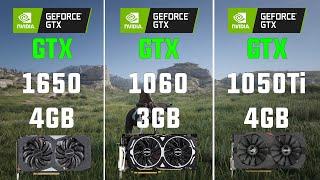 GTX 1650 4GB vs GTX 1060 3GB vs GTX 1050 Ti 4GB Test in 7 Games