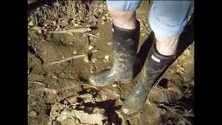 Hunter rubber boots in mud. Part-2(08/08/13)