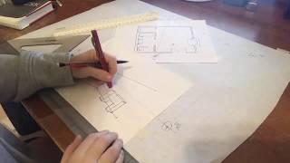 How to Draw a Two Point Interior Perspective