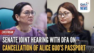 LIVE: Senate joint hearing on the cancellation of Alice Guo's Ph.... - Replay | GMA Integrated News