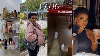 VLOG: ROCKING MY NATURAL HAIR, GIRLS NIGHT OUT, ORGANIZING + COOKING