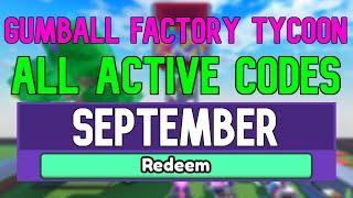 All New September 2022 Codes for ️Gumball Factory Tycoon ROBLOX WORKING Gumball Factory Tycoon Codes