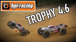 HPI Trophy 4.6 Maiden BASHING! | 1/8 NITRO Truggy