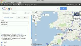 Route planner with Google Maps