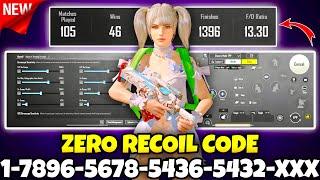 BGMI BEST SENSITIVITY SETTINGS | BGMI SENSITIVITY CODE TODAY | BGMI ZERO RECOIL SENSITIVITY CODE.