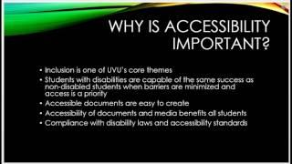 Why is Accessibility Important