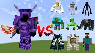 Super New Armor vs all Minecraft Bosses