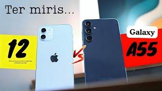 NGERI SAMSUNG? Samsung Galaxy A55 VS iPHONE 12