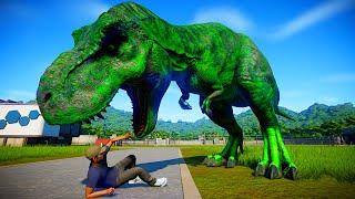 1 HOUR DINOSAURS BATTLEGROUND OF TYRANNOSAURUS REX, SPINOSAURUS & I - REX and MORE - Jurassic World