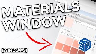 11 The Materials Window in Sketchup | Windows