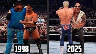 The Evolution Of Rock Bottom in WWE Games! (WWF War Zone to WWE 2K25)