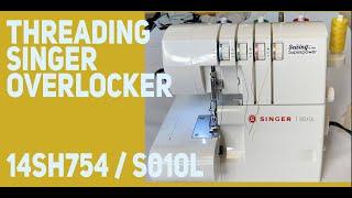 Thread the Singer S010L Lidl Pfaff Element 1230 OL Overlocker 14sh754  #AbisDen #overlocker