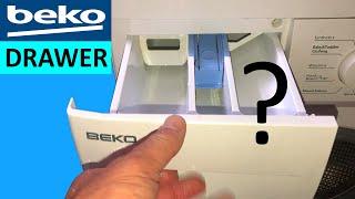 Beko Washing Machine Detergent Drawer Symbols & How to use Detergent & Fabric Softener Compartments