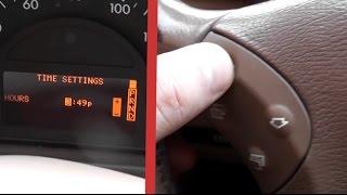 How to configure clock on Mercedes W203 / Setting the clock by means of the onboard computer W203