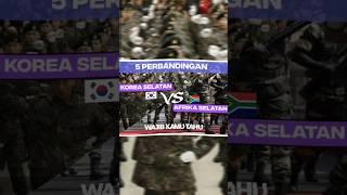 5 Perbandingan Korea Selatan VS Afrika Selatan #shorts #vs #southkorea #southafrica #fakta #military