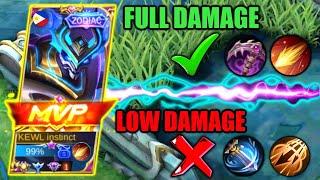 ZHASKPHOBIA 100% ONE SHOT!! Please Try NEW BEST BUILD | Zhask Top Global Gameplay Mobile Legends
