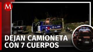 Hallan siete cuerpos en camioneta abandonada en Salvatierra, Guanajuato; estaban en bolsas negras