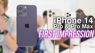 Apple iPhone 14 Pro & iPhone 14 Pro Max Hands on - Dynamic Island!